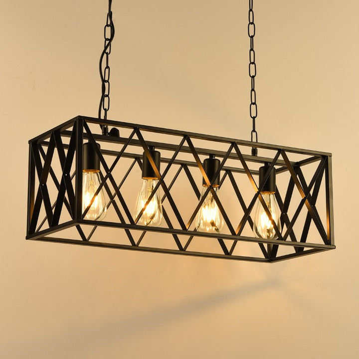 Industrielle geometrische Pendelleuchte