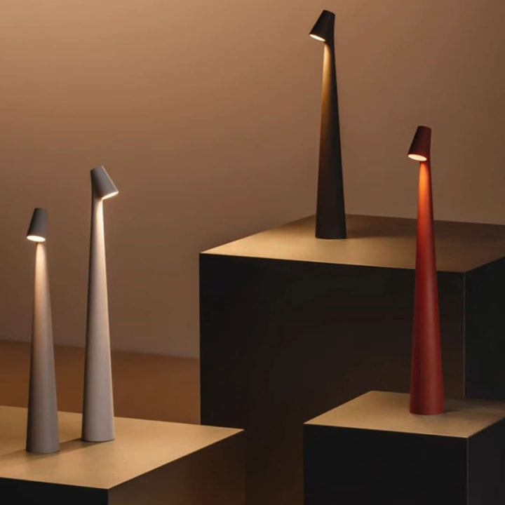 Nordic Minimalist Design Stimmungslicht | Kabellos | LED | Leselampe | Tischlampe