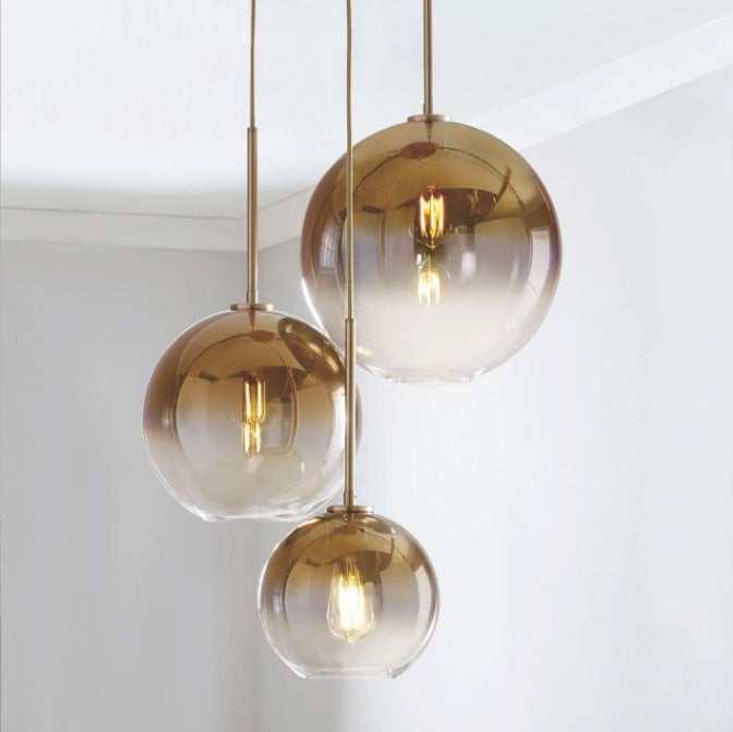 Moderne Glas-Globus-Hängelampe