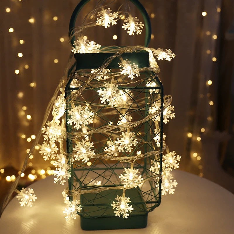 Schneeflocken Lichterkette