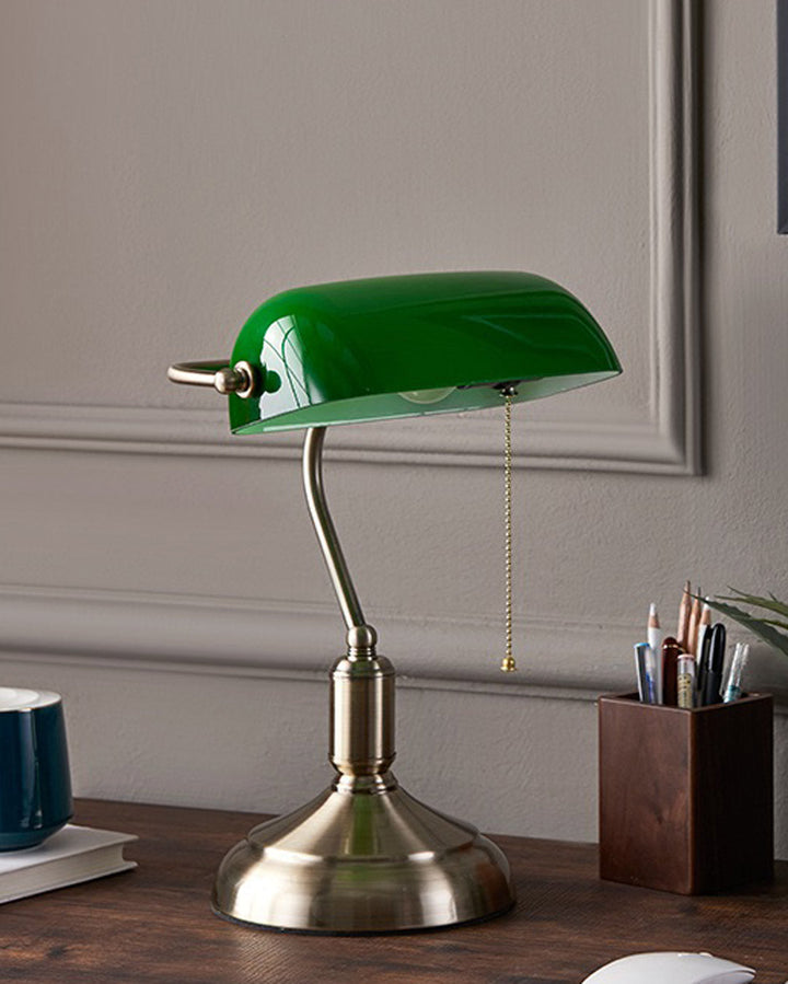 Klassische Bankerlampe
