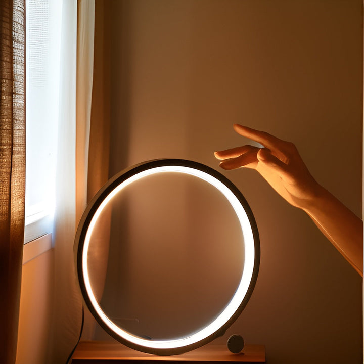 LED Minimalistische dimmbare runde Tischlampe - RumiLight