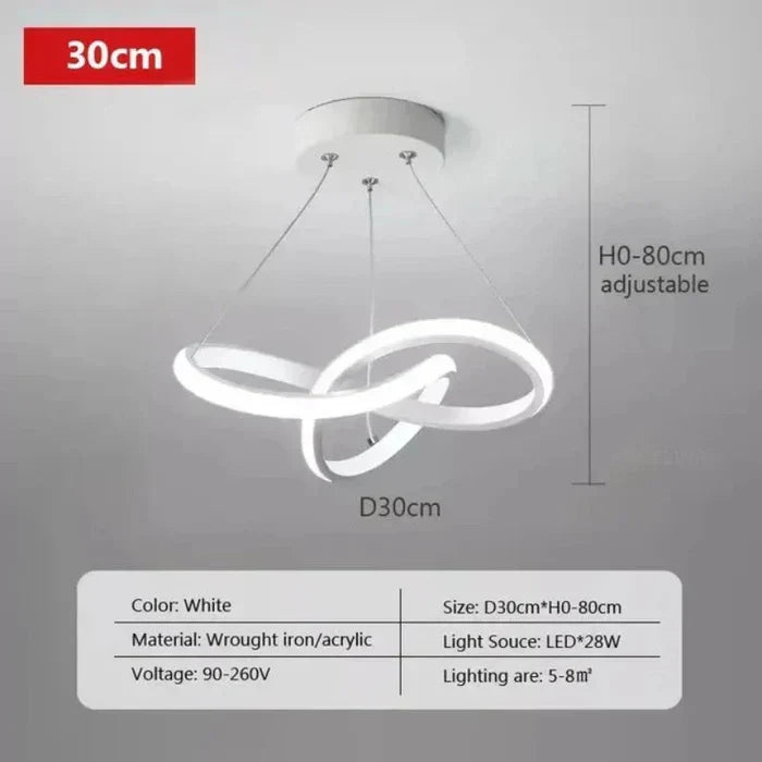 Moderne LED-Deckenlampe - WaveGlow