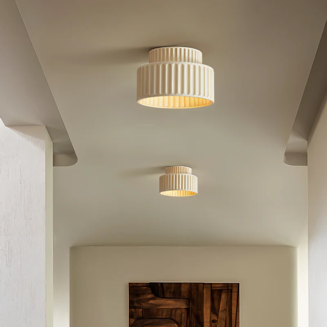 Moderne gerippte Deckenlampe