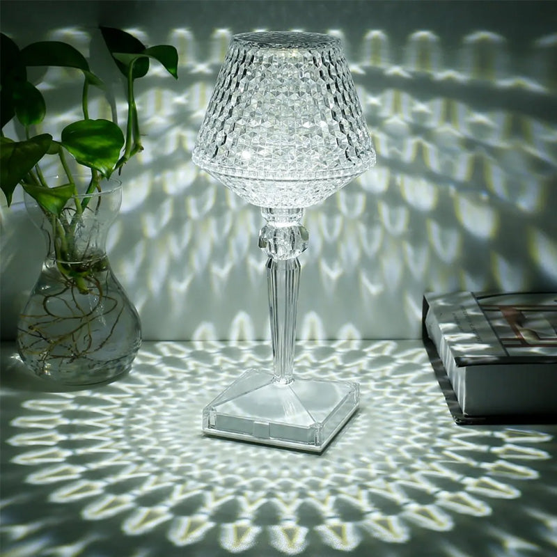 Kristall-Tischlampe