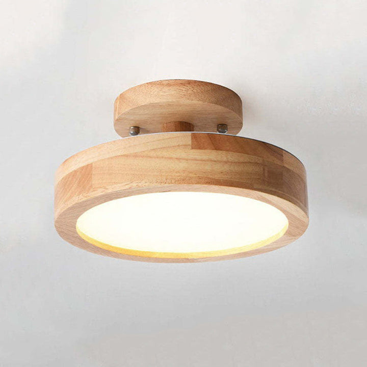 Stilvolle LED-Deckenlampe aus Holz und Acryl für Schlafzimmer, Esszimmer und Wohnzimmer