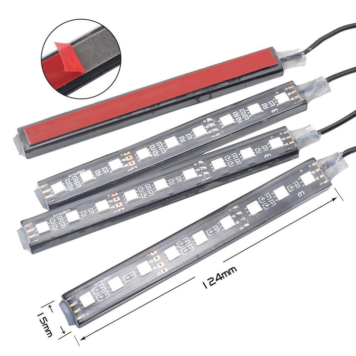 Auto RGB LED Streifenlicht Drahtlose Fernbedienung und Sprachsteuerung