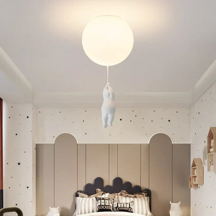 Kinder-Deckenlampe mit Bär und Ballon - CloudBear