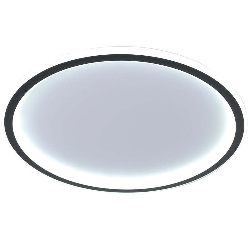 LunaNova - Moderne LED-Deckenleuchte Metall/Acryl für Wohn- und Schlafzimmer, Black/weißes Design