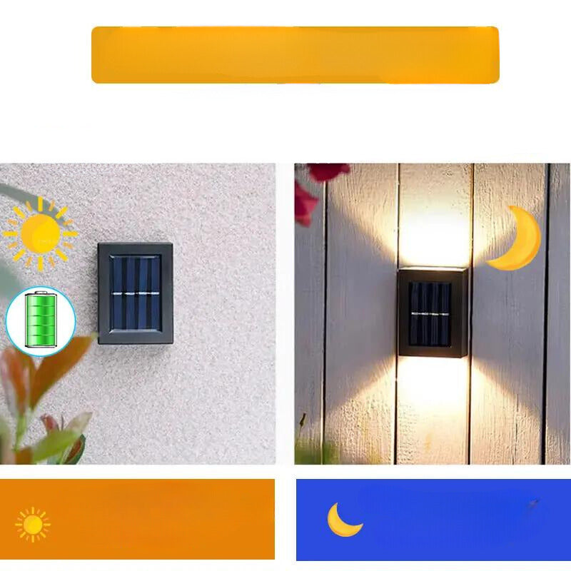 Outdoor Solar Wandlicht für Garten Zäune