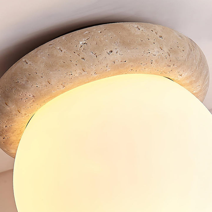 Travertin LED Deckenleuchte