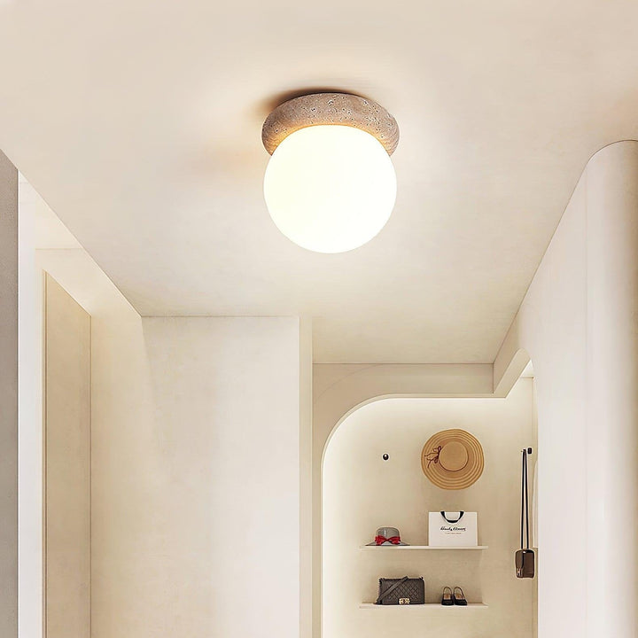 Travertin LED Deckenleuchte