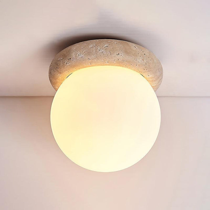 Travertin LED Deckenleuchte
