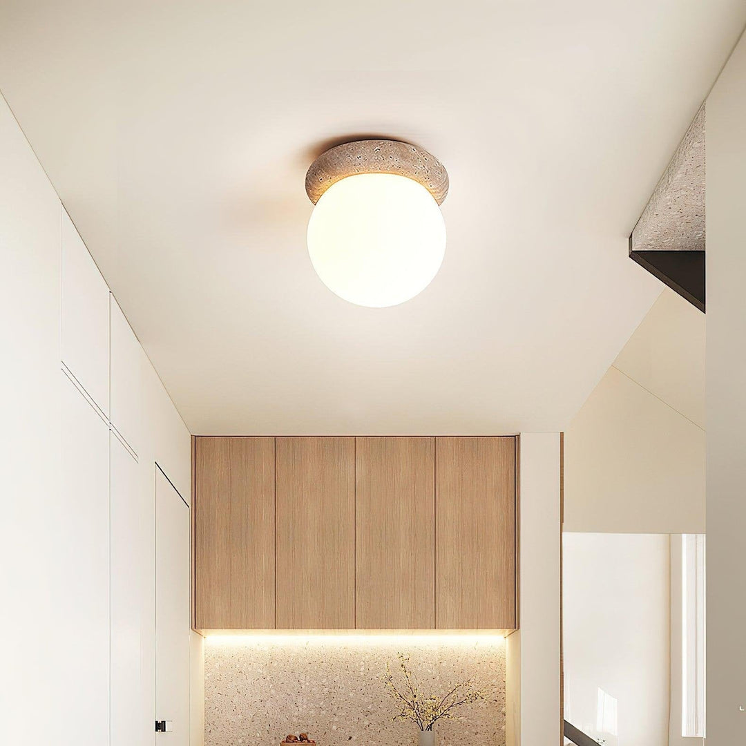 Travertin LED Deckenleuchte