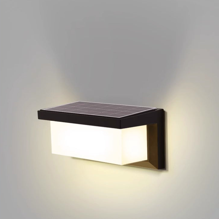 Moderner minimalistischer rechteckiger wasserdichter Aluminium-LED-Wandleuchtenlampe für den Außenbereich