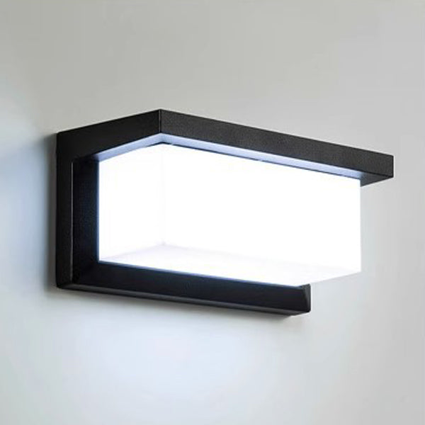 Moderner minimalistischer rechteckiger wasserdichter Aluminium-LED-Wandleuchtenlampe für den Außenbereich