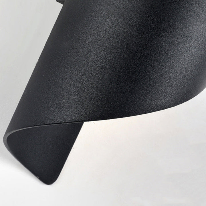 Moderne Minimalistische Wasserdichte Spiral Aluminium Akryl LED Wandleuchte für Schlafzimmer