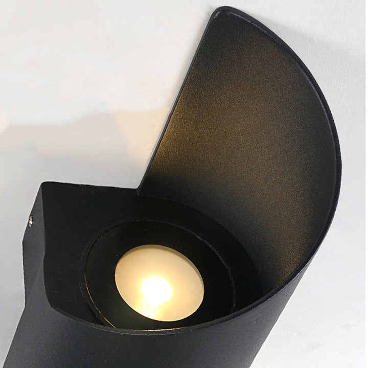 Moderne Minimalistische Wasserdichte Spiral Aluminium Akryl LED Wandleuchte für Schlafzimmer