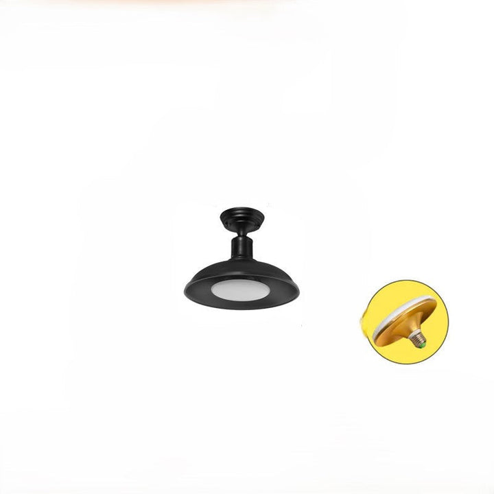 Traditionelle Vintage Wasserdichte Ausgeflogene Zylinder Scheibenbasis Eisen 1-Lampe Halboffene Deckenleuchte Für Außenpatio