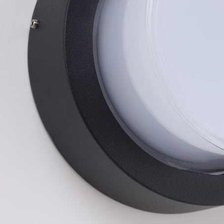 Moderne Minimalistische Wasserdichte Quadratische Runde Zylinder Druckguss Aluminium Acryl LED Flush Mount Deckenleuchte Für Außenpatio