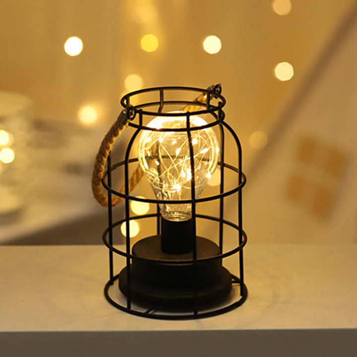 Moderne Minimalistische Vertikal Gestreifte Quadratische Runde Eisen LED Tischlampe Für Das Wohnzimmer