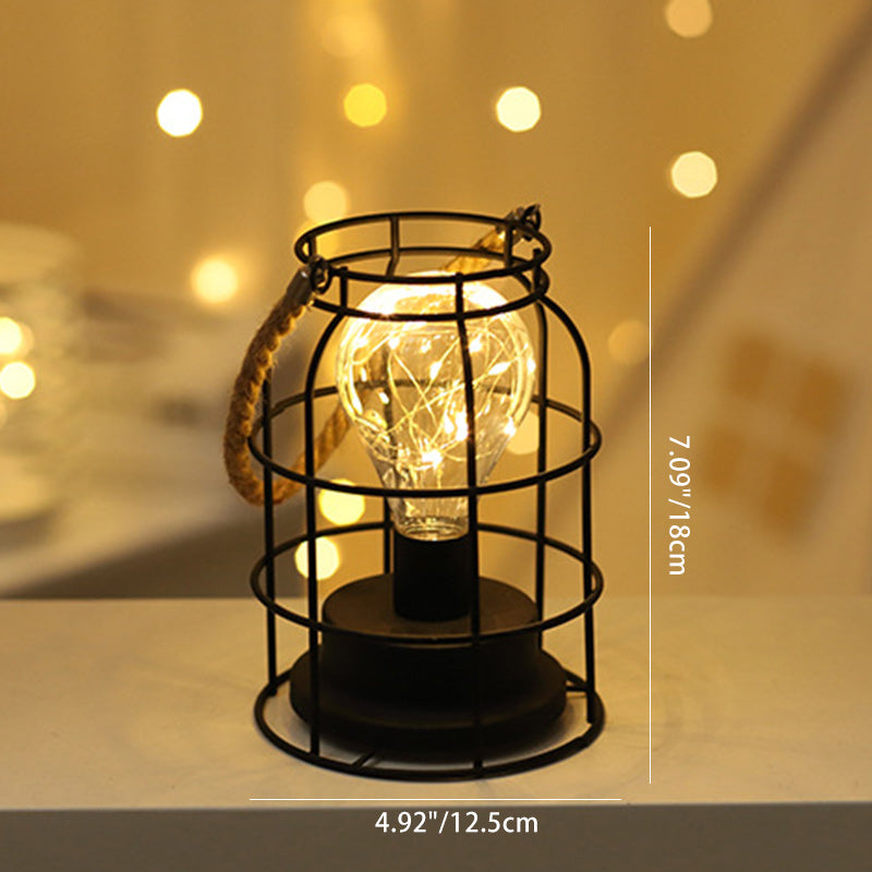 Moderne Minimalistische Vertikal Gestreifte Quadratische Runde Eisen LED Tischlampe Für Das Wohnzimmer