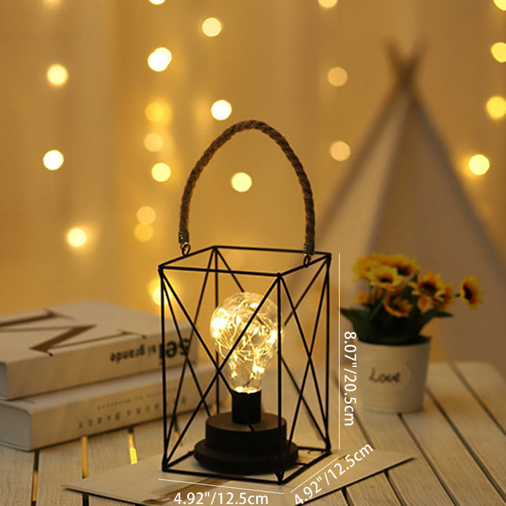 Moderne Minimalistische Vertikal Gestreifte Quadratische Runde Eisen LED Tischlampe Für Das Wohnzimmer