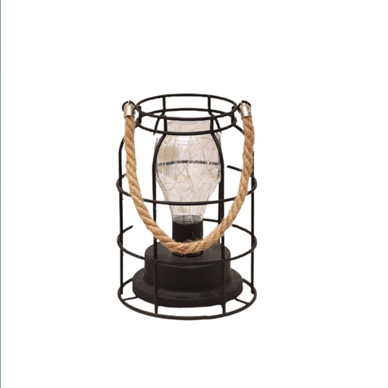 Moderne Minimalistische Vertikal Gestreifte Quadratische Runde Eisen LED Tischlampe Für Das Wohnzimmer
