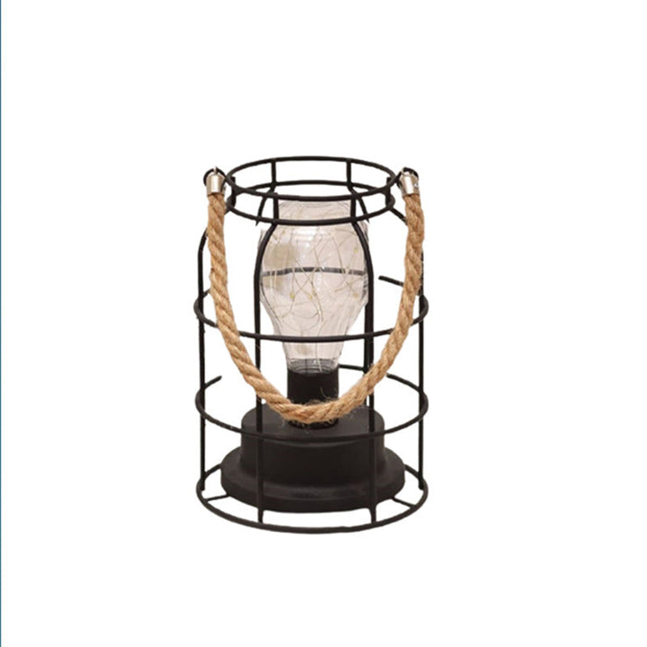 Moderne Minimalistische Vertikal Gestreifte Quadratische Runde Eisen LED Tischlampe Für Das Wohnzimmer
