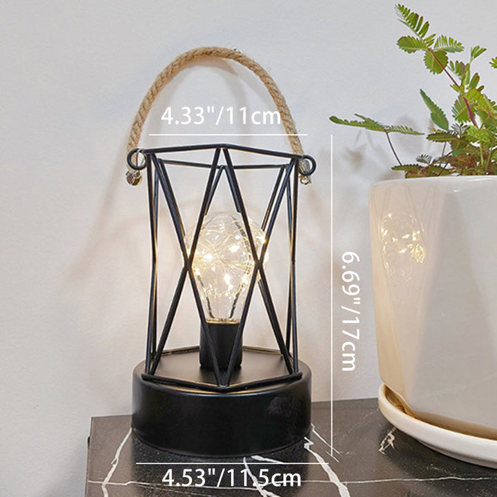 Moderne Minimalistische Vertikal Gestreifte Quadratische Runde Eisen LED Tischlampe Für Das Wohnzimmer