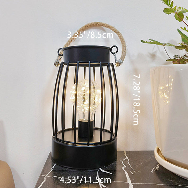 Moderne Minimalistische Vertikal Gestreifte Quadratische Runde Eisen LED Tischlampe Für Das Wohnzimmer