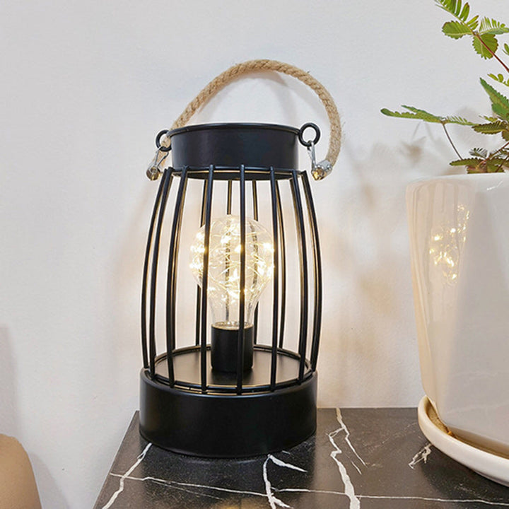 Moderne Minimalistische Vertikal Gestreifte Quadratische Runde Eisen LED Tischlampe Für Das Wohnzimmer