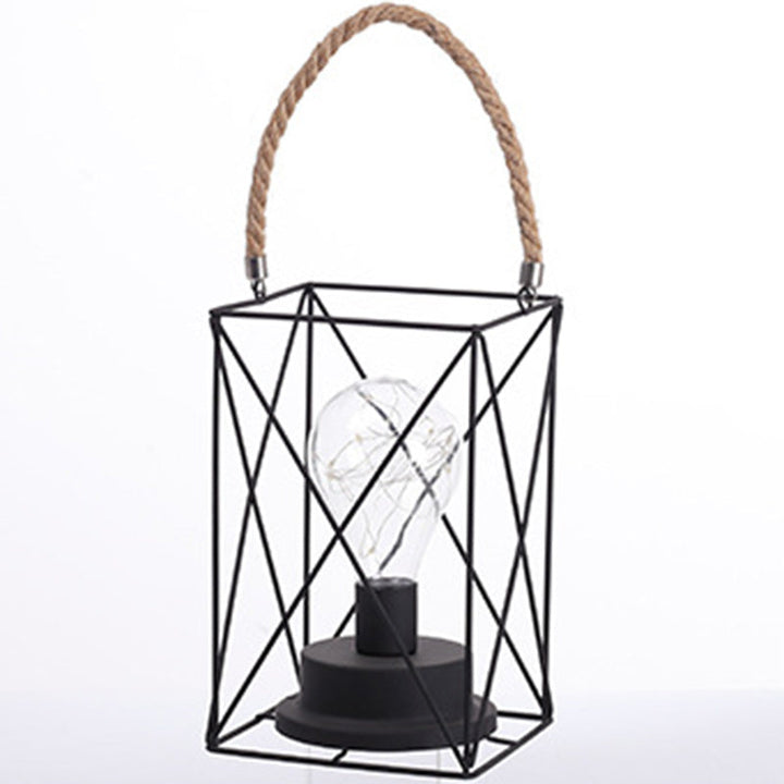 Moderne Minimalistische Vertikal Gestreifte Quadratische Runde Eisen LED Tischlampe Für Das Wohnzimmer