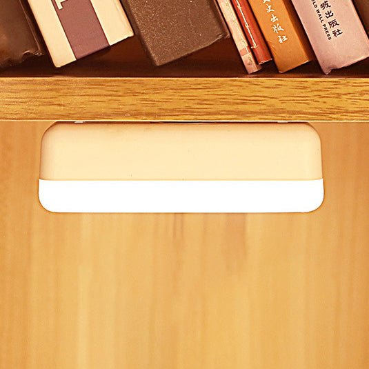 Moderne Minimalistische Wiederaufladbare Magnetische Saugnapf Kunststoffstreifen Rechteckige LED Wandleuchte Nachtlicht Zum Lernen