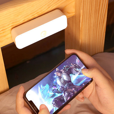 Moderne Minimalistische Wiederaufladbare Magnetische Saugnapf Kunststoffstreifen Rechteckige LED Wandleuchte Nachtlicht Zum Lernen