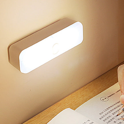 Moderne Minimalistische Wiederaufladbare Magnetische Saugnapf Kunststoffstreifen Rechteckige LED Wandleuchte Nachtlicht Zum Lernen