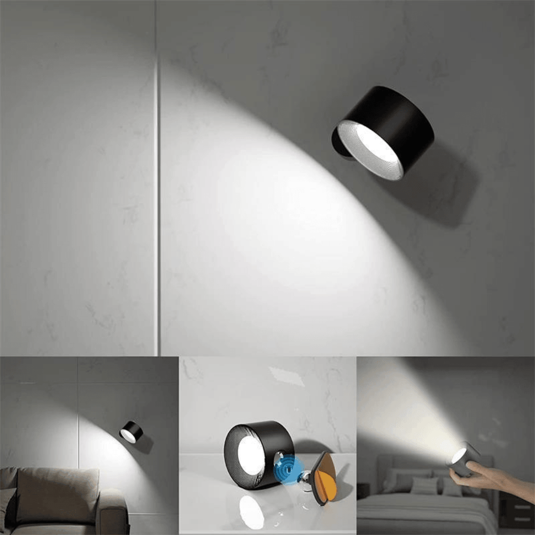 360° kabellose wiederaufladbare Wandlampe | Vielseitige LED-Beleuchtungslösung