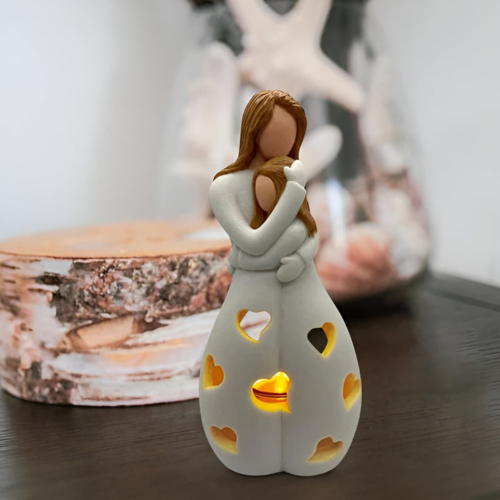 Mutter-Tochter Figur Flackernder Kerzenhalter - LoveGlow