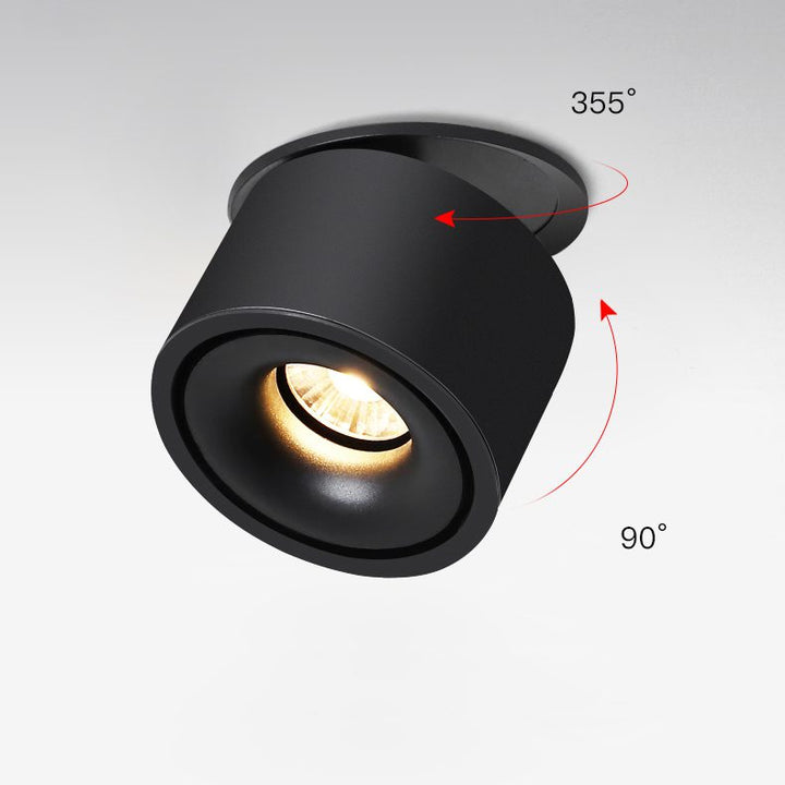Verstellbare Zylinder Eingebaute LED Deckenlampe