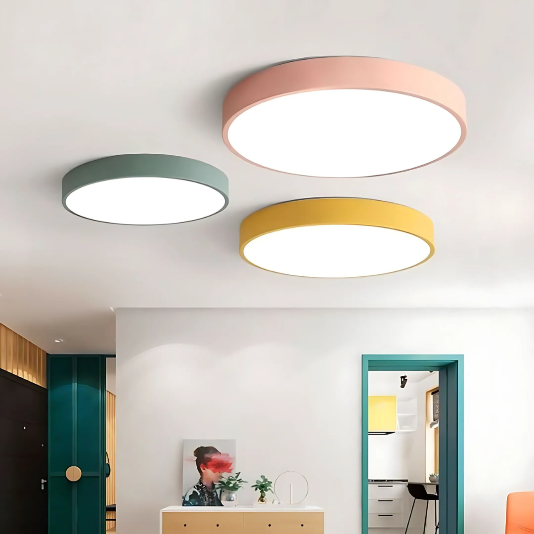 Skandinavische Holz-LED-Deckenleuchte