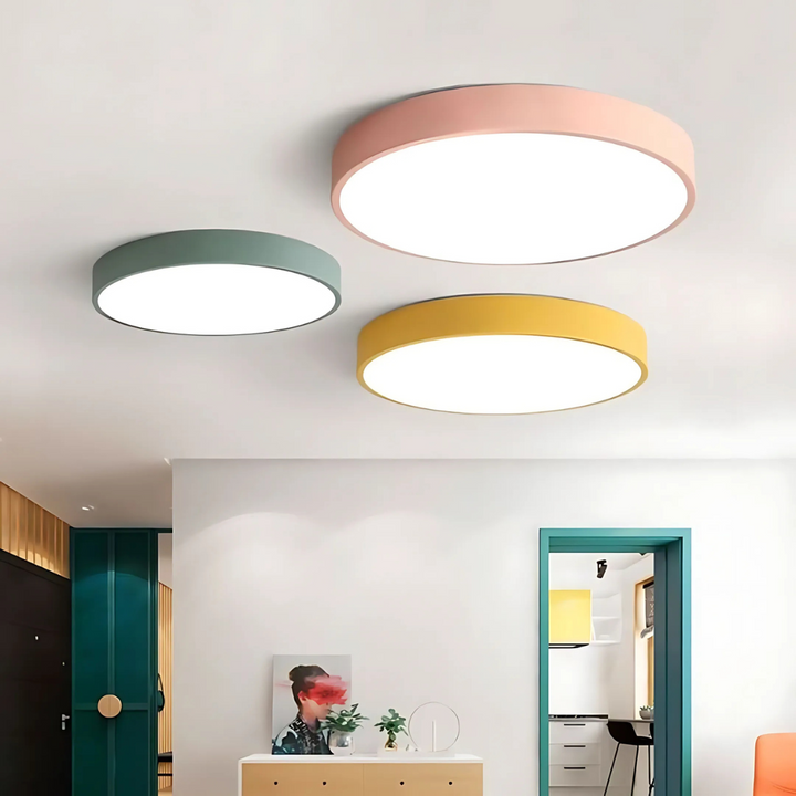 Skandinavische Holz-LED-Deckenleuchte