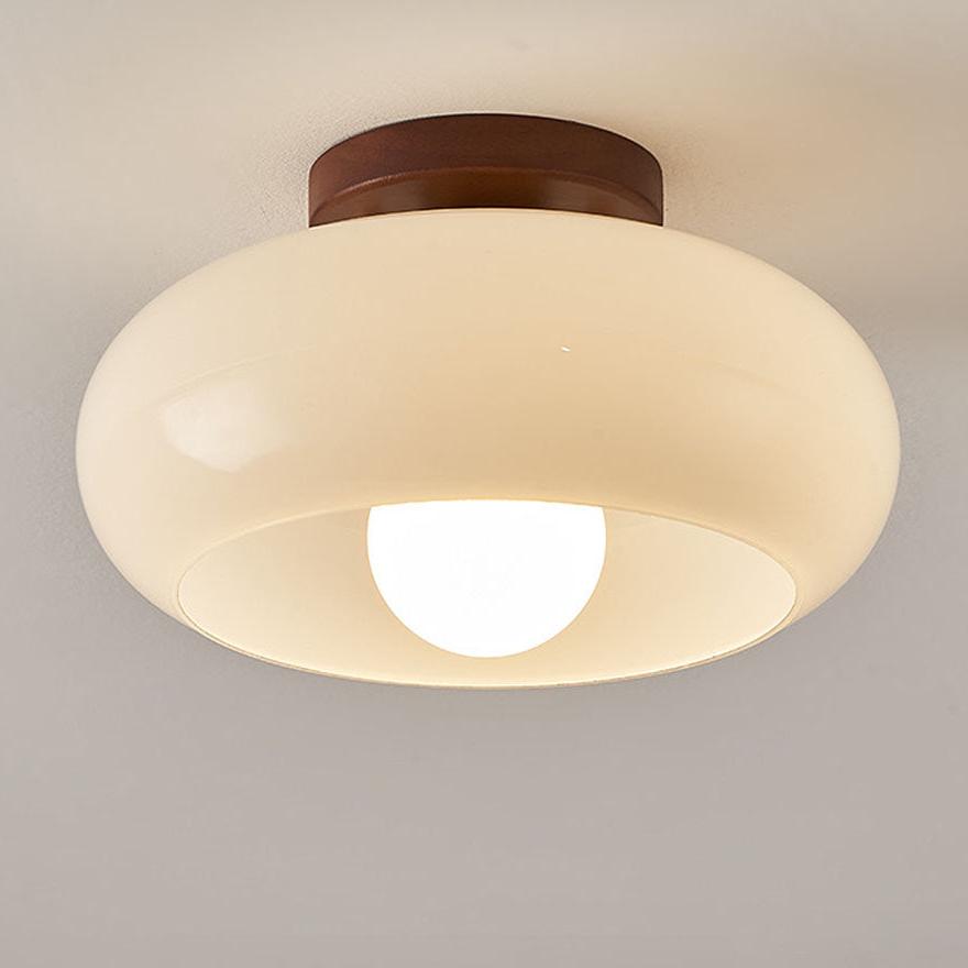 VintageGlow Deckenlampe - Authentische Holz Retro Deckenleuchte