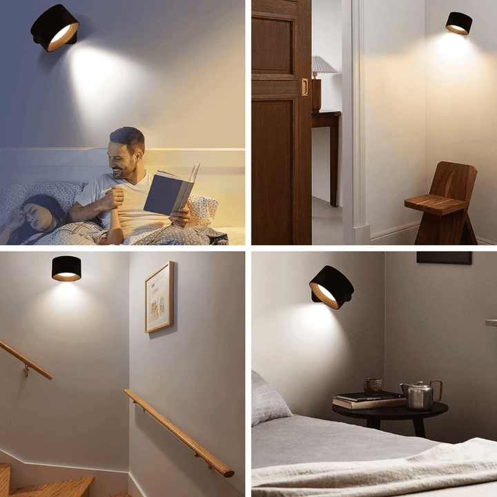 360° kabellose wiederaufladbare Wandlampe | Vielseitige LED-Beleuchtungslösung