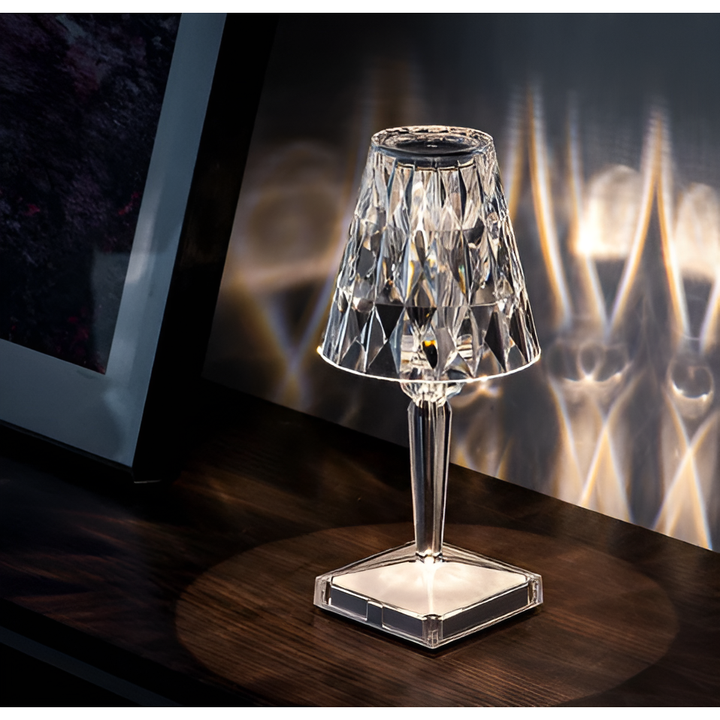 Diamond Glow - Wireless USB Crystal Shine Nachttischlampe