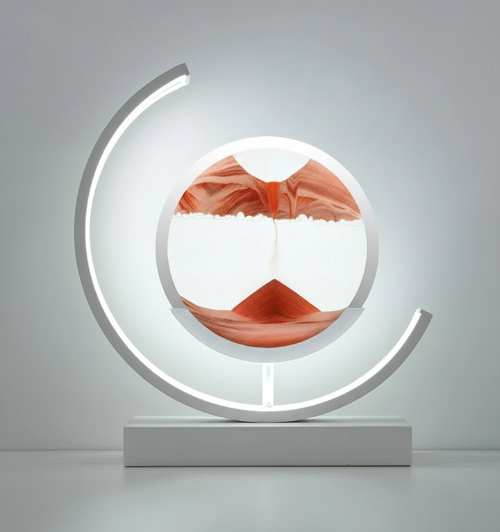 DuneGlow Tischlampe – Handgefertigte Ambientelampe mit beruhigendem Licht und modernem Design