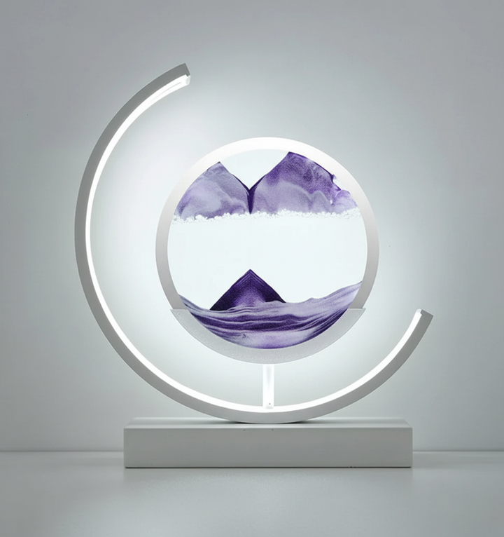 DuneGlow Tischlampe – Handgefertigte Ambientelampe mit beruhigendem Licht und modernem Design