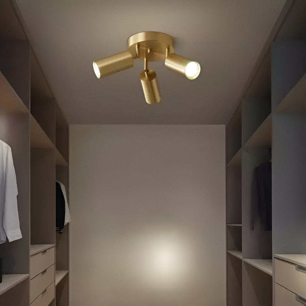 Messing LED Deckenleuchte Moderner Design