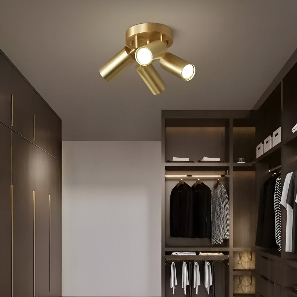 Messing LED Deckenleuchte Moderner Design