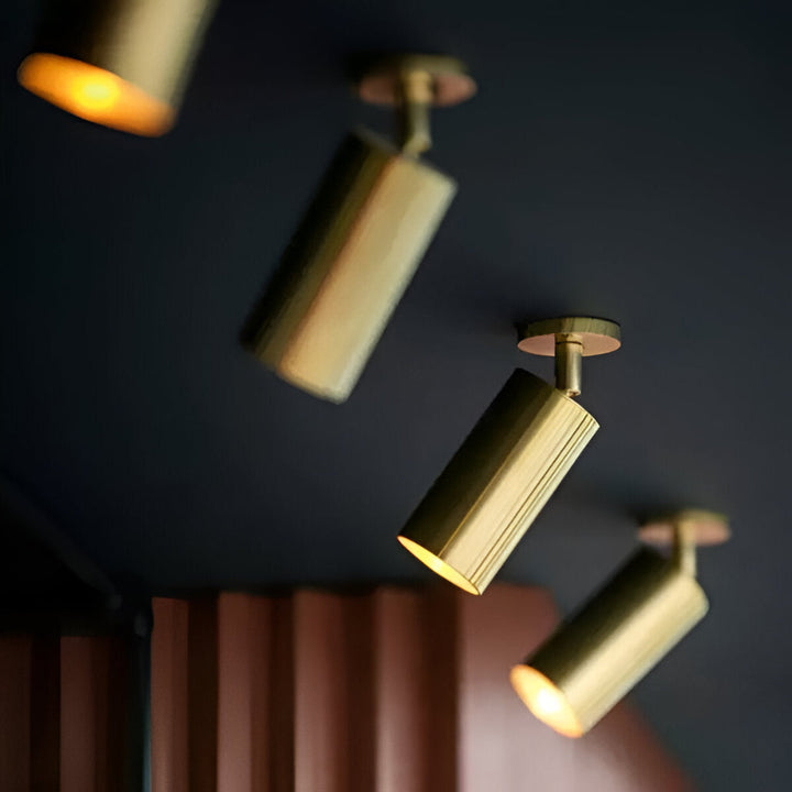 Messing LED Deckenleuchte Moderner Design