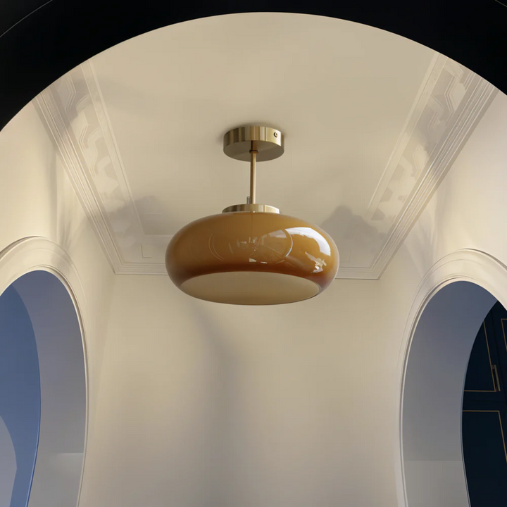 Vintage Gelbe Deckenlampe